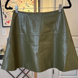 Marie Oliver Olive Green Mini Skirt